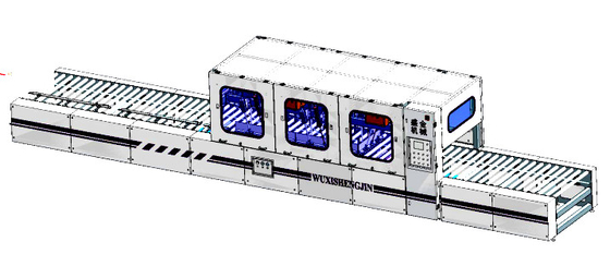 Dây chuyền đóng gói hộp Carton hoàn toàn tự động 800mm 200-1000mm 5-6 miếng / M